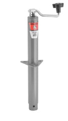 Round Trailer Jack, A-Frame, 5,000 lbs. Lift Capacity, Top Wind, Bolt-On, 15 in. Travel