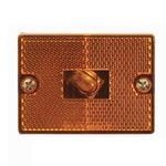 Clearance Light w/ Reflector, Square, Amber Lights & Electrical Nationwide Trailers Parts Store 