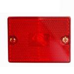 Clearance Light w/ Reflector, Square, Red Lights & Electrical Nationwide Trailers Parts Store 