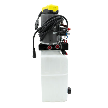 KTI Hydraulics 12V Double Action Pump, 6 Quart