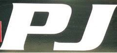 Decal "PJ" Letters Large White