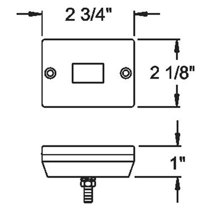 Optronics MC36AB Clearance Light Diagram