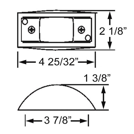 Optronics MCL81AB LED Clearance Light Diagram