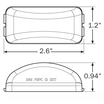 Optronics MCL96AB LED Clearance Light