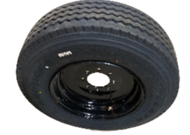 235/75R17.5 18-Ply Provider on Black Solid Wheel