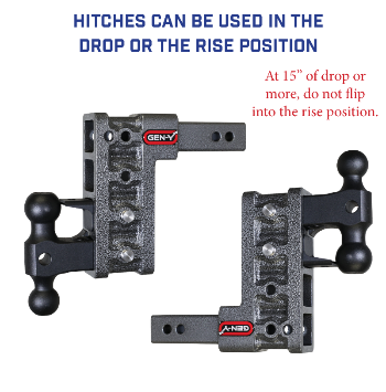 10" Drop/Rise Gen-Y Adjustable Hitch w/ Dual Ball & Pintle, 16K