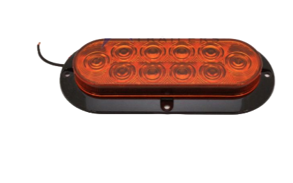 LED Light, Turn Signal/Parking, Oblong Flange Mount, 6-1/2" Amber