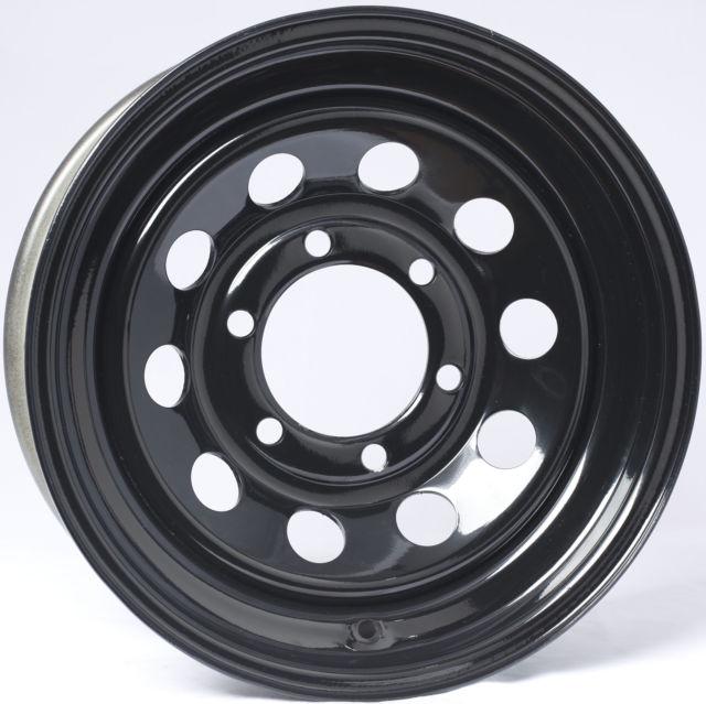 15" Wheel, Black Modular, 6 on 5.5" Wheels & Fenders Nationwide Trailers Parts Store 