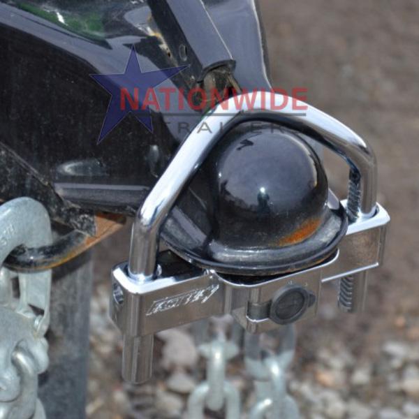 Coupler Lock, Bumper Pull Trailer Trailer Safety, Security, & Accessories Nationwide Trailers Parts Store 