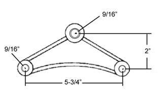 Equalizer, 3.5K Double-Eye, 5-5/8" Suspension Nationwide Trailers Parts Store 