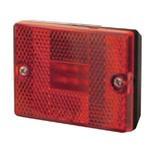 LED Clearance Light w/ Reflector, Square, Red Lights & Electrical Nationwide Trailers Parts Store 