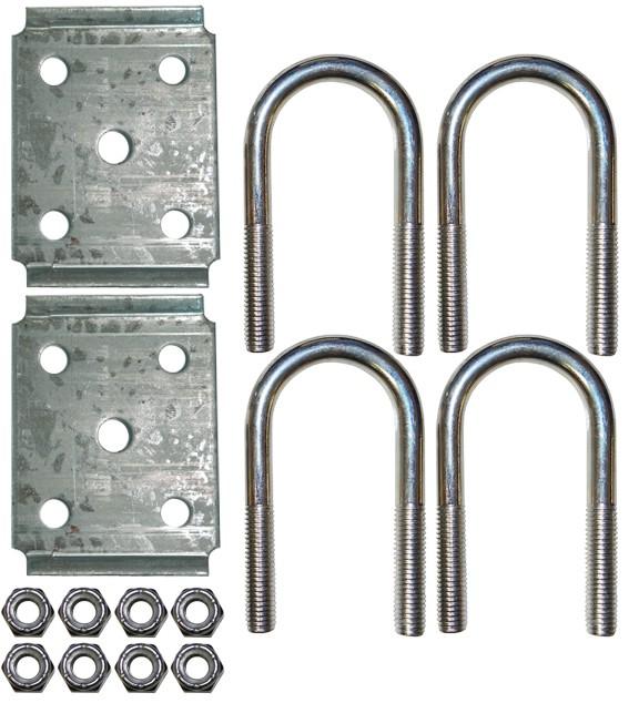 U-Bolt Kit, 2-3/8" 3.5K (Long) Suspension Nationwide Trailers Parts Store 